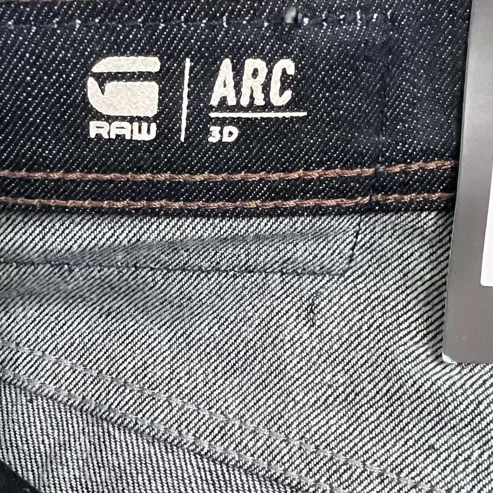 G-Star Raw Design Button Fly Jeans Men 31x32 Arc 3D KIR Denim Organic 2.0‎ Blue
